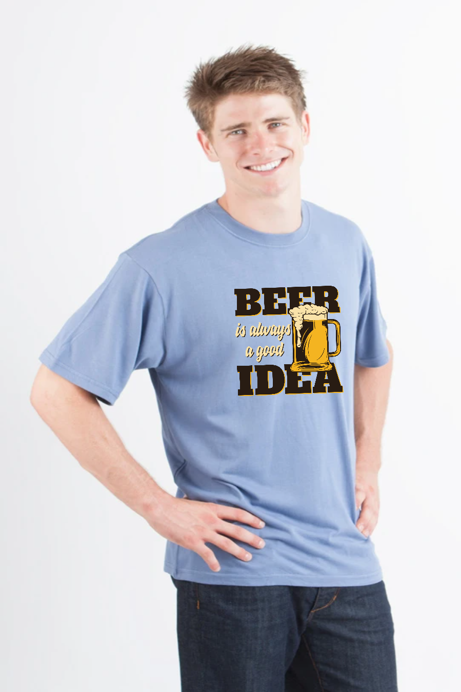 Beer Idea men's bamboo graphic T-shirt – view 10
