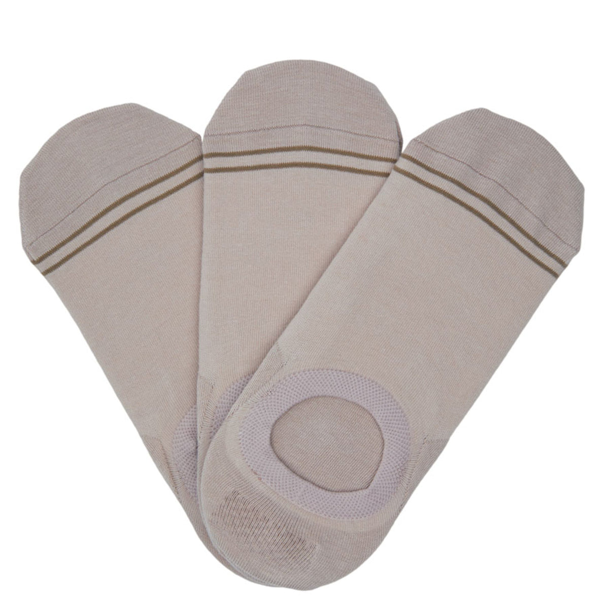 Beige No Show Socks- 3 PackNo Show SocksTorqelo.com