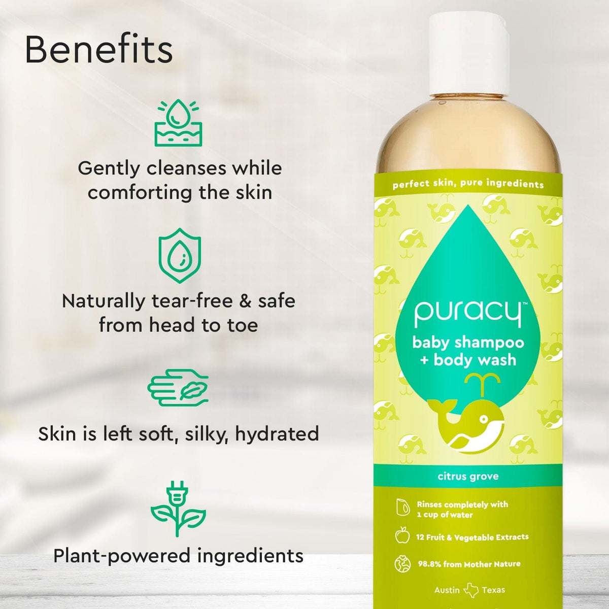 Tear-free baby shampoo and body wash – view 14
