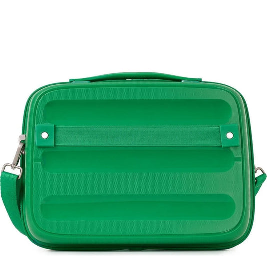 Benetton 1770 Green Makeup Bag with Spacious Interior by Beauty Care Bag