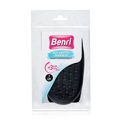 Benri Shoe Heel Inserts - Discreet 3cm Height Increaser for Comfortable Shoe Lifts - Universal Fit for Boots, Classic, and Sports ShoesFace SerumTorqelo.com