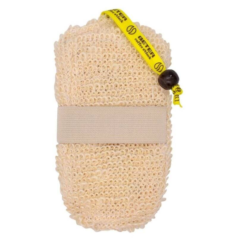 Beter Coffee o'Clock Hemp Bath Sponge for Gentle Exfoliation by Beauty Care Bag