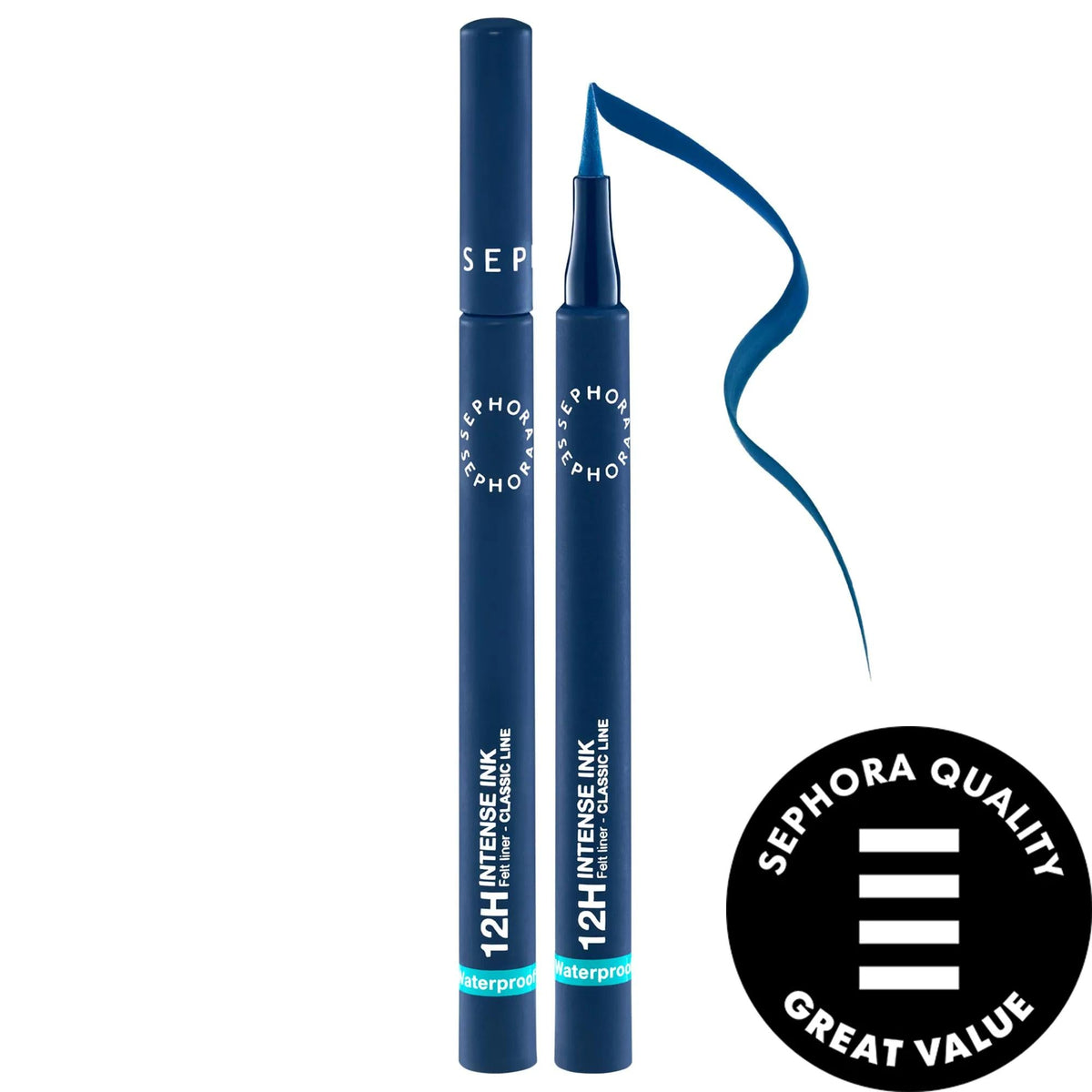 Intense Ink - Waterproof Eye Liner, Vegan & Cruelty-Free, 12HR Wear - Ultra-Pigmented, Hypoallergenic Eye Makeup by Beauty Care Bag
