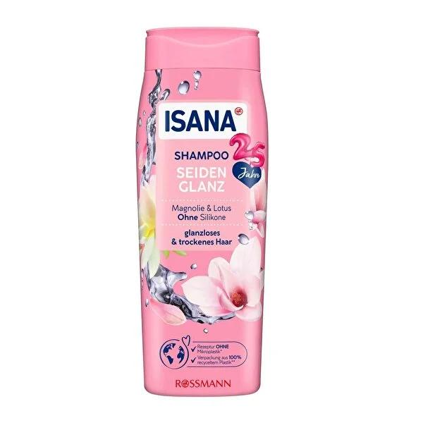Isana Silky Shine Shampoo: Magnolia & Lotus - Deep Moisture, B3 + Panthenol, For Dry & Dull Hair by Beauty Care Bag