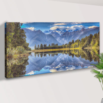 Tailored Canvases "Mirror Lake" canvas print of Aoraki / Mount Cook reflected in Lake Matheson