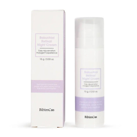Bibimcos Bakuchiol Retinal Night Cream for Fine Lines 15g by Beauty Care Bag