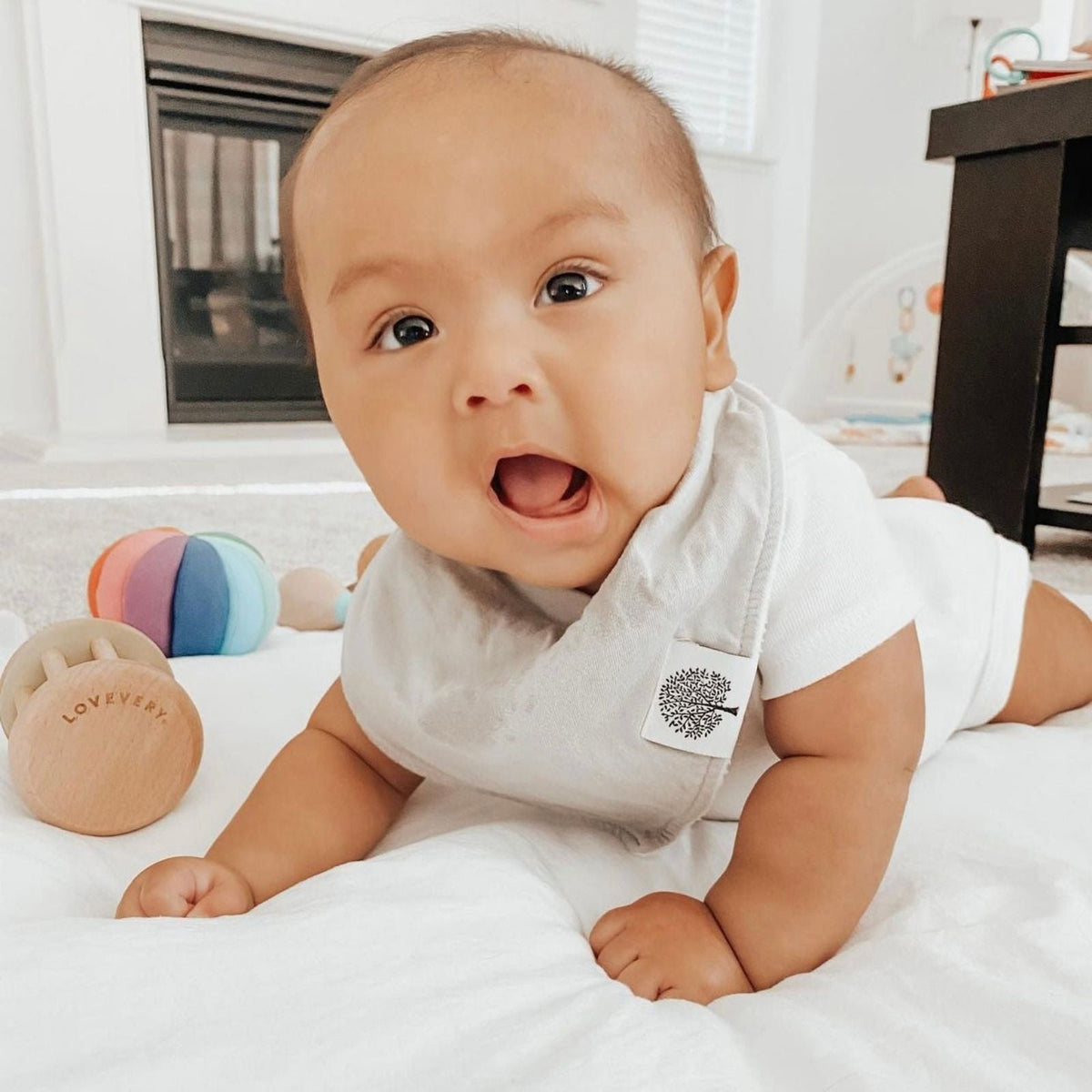 Rose Bandana Bib Set (8 pack) by Parker Baby Co.