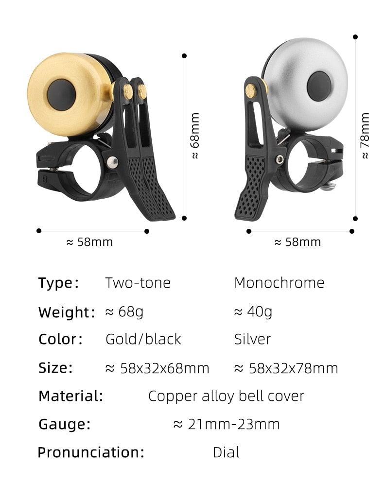Bicycle Bell Ordinary Classical Handlebar Bell Ring Cycling Bike Bike Bell Sound Road Bike Horn Bicycle Accessories All Metal Body Loud Decent Tone Bicycle Ring Bell For Adults And KidsST90SP774GGTTorqelo.com