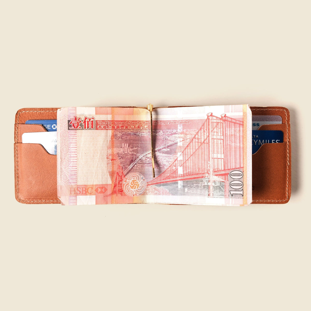 Bifold Money Clip Wallet - NaturalMoney Clip WalletTorqelo.com
