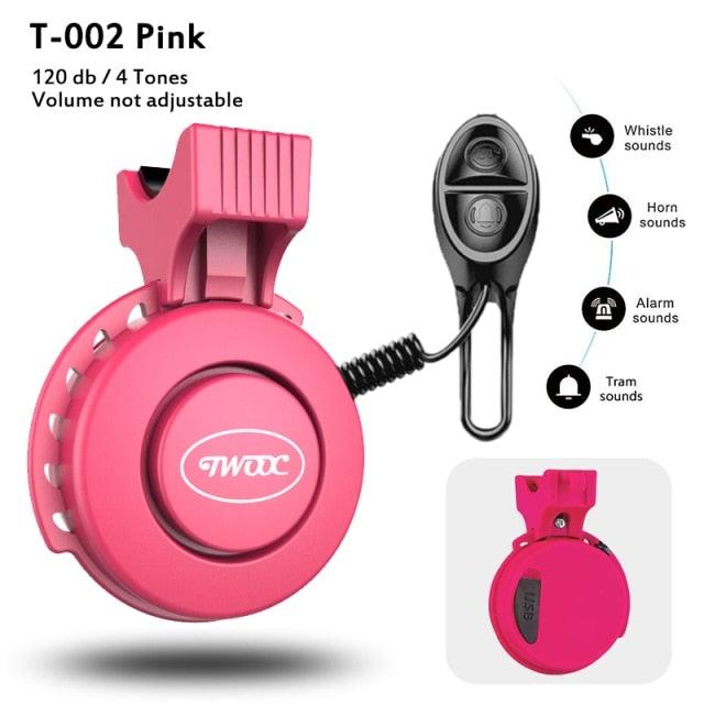 Bike Bell Charging Speaker USB Recharged Mini Electric Bike Horn 4 Modes Cycling Electric Bicycle Accessories For Scooter Electric Bike Horn Cycling Bicycle Scooter Horn Battery Waterproof Bicycle Accessories For KidST90SP443AALTorqelo.com