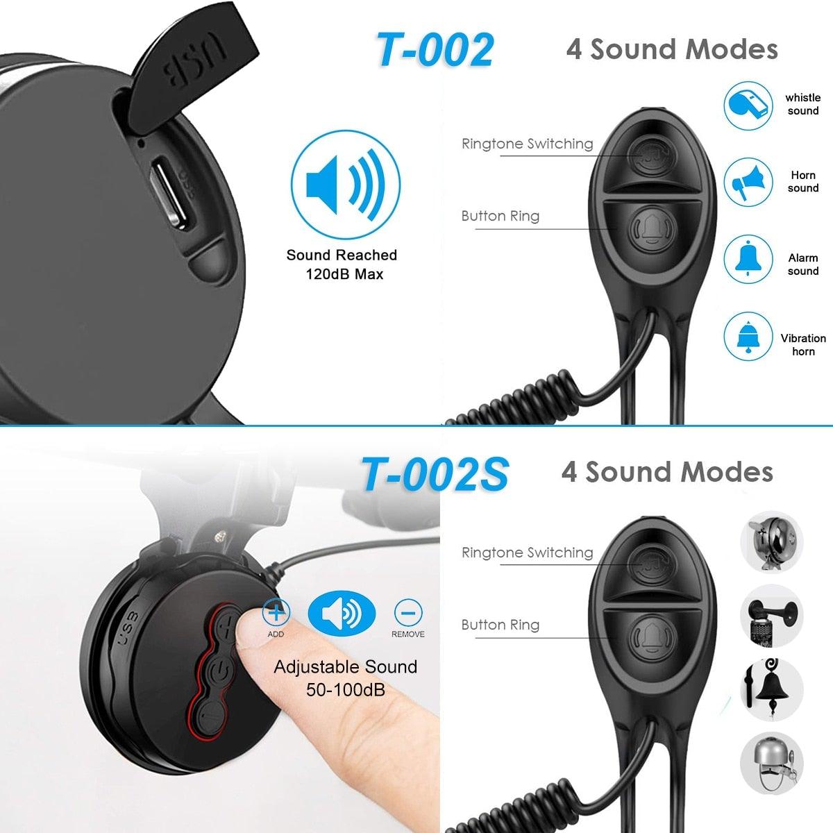Bike Bell Charging Speaker USB Recharged Mini Electric Bike Horn 4 Modes Cycling Electric Bicycle Accessories For Scooter Electric Bike Horn Cycling Bicycle Scooter Horn Battery Waterproof Bicycle Accessories For KidST90SP443AALTorqelo.com