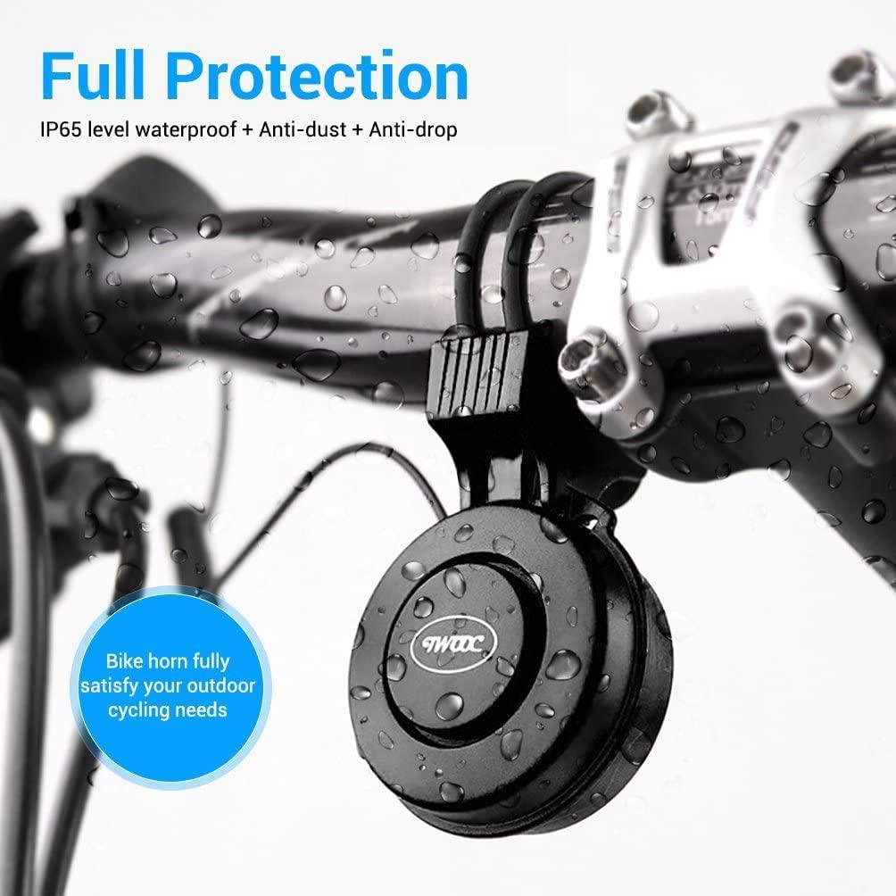 Bike Bell Charging Speaker USB Recharged Mini Electric Bike Horn 4 Modes Cycling Electric Bicycle Accessories For Scooter Electric Bike Horn Cycling Bicycle Scooter Horn Battery Waterproof Bicycle Accessories For KidST90SP443AALTorqelo.com