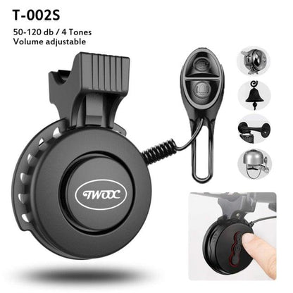 Bike Bell Charging Speaker USB Recharged Mini Electric Bike Horn 4 Modes Cycling Electric Bicycle Accessories For Scooter Electric Bike Horn Cycling Bicycle Scooter Horn Battery Waterproof Bicycle Accessories For KidST90SP443AALTorqelo.com