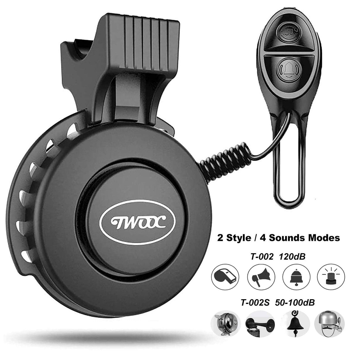 Bike Bell Charging Speaker USB Recharged Mini Electric Bike Horn 4 Modes Cycling Electric Bicycle Accessories For Scooter Electric Bike Horn Cycling Bicycle Scooter Horn Battery Waterproof Bicycle Accessories For KidST90SP443AALTorqelo.com