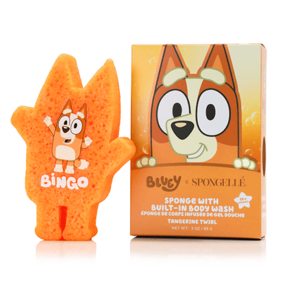 Bingo - Tangerine Twirl Body Buffer | BlueyBody Wash Infused BufferTorqelo.com