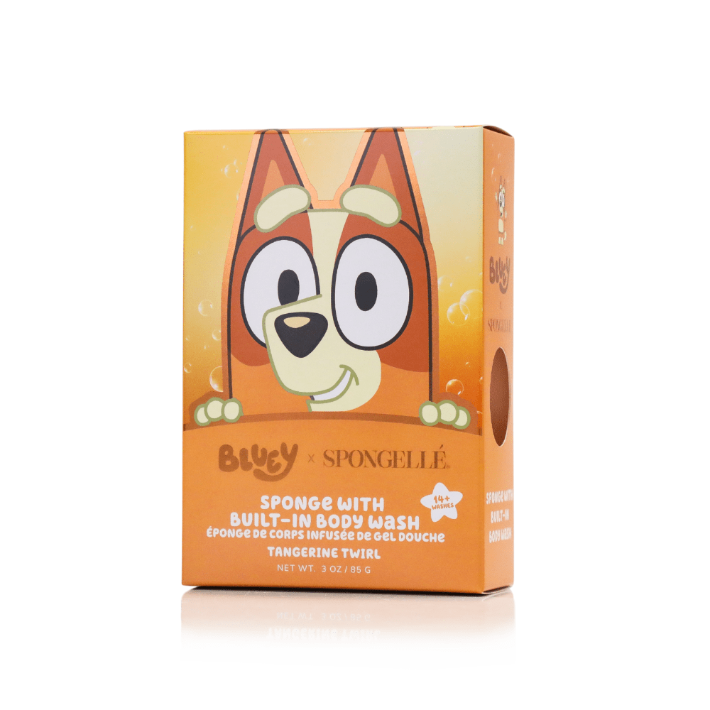 Bingo - Tangerine Twirl Body Buffer | BlueyBody Wash Infused BufferTorqelo.com