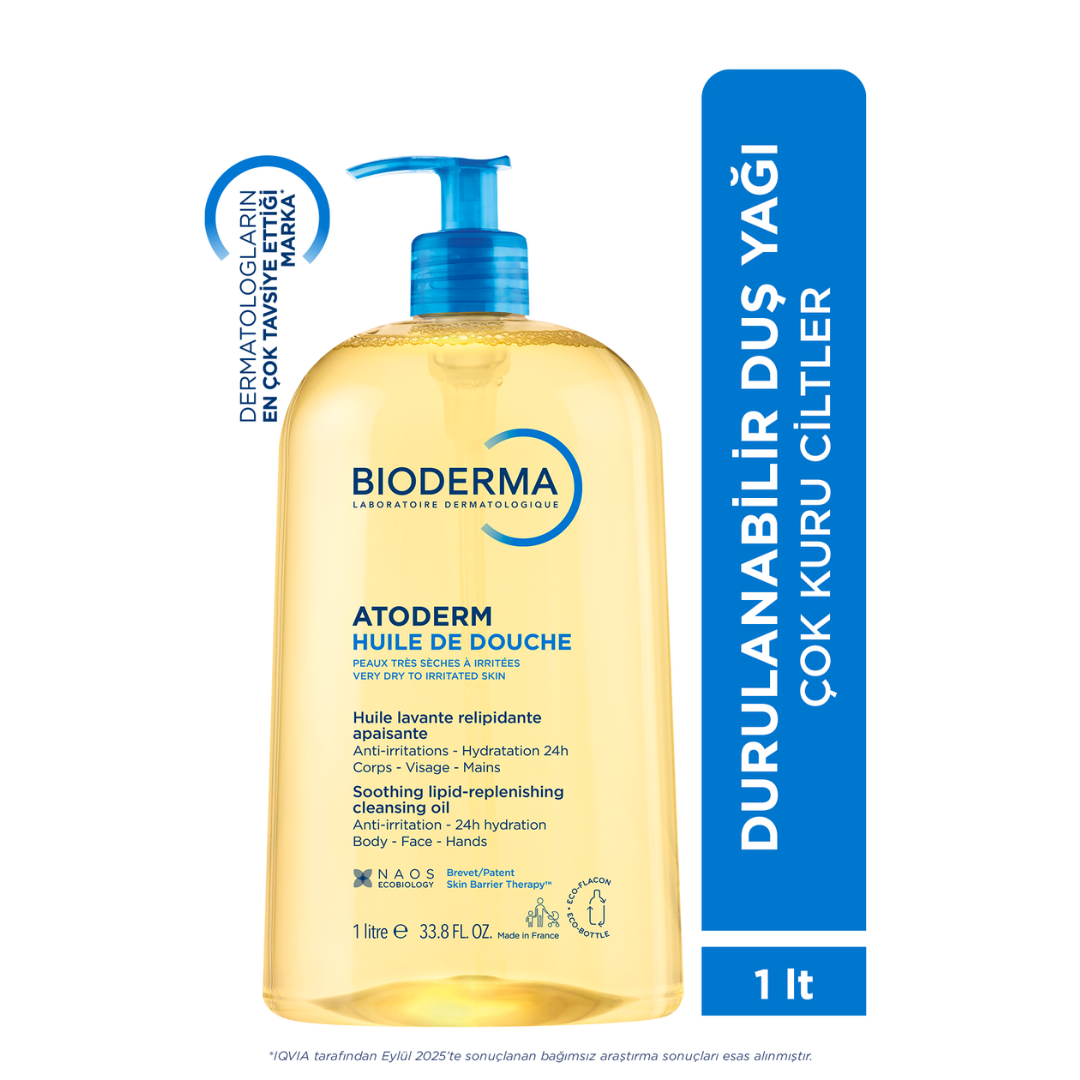 Bioderma Atoderm Shower Oil & Intensive Baume Set 1L + 500ml by Beauty Care Bag