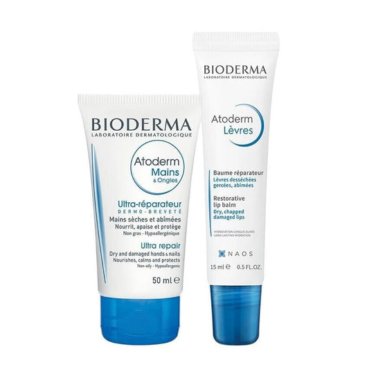 Bioderma Atoderm Hand Cream 50 ml + Atoderm Lip Balm 15 ml by Beauty Care Bag