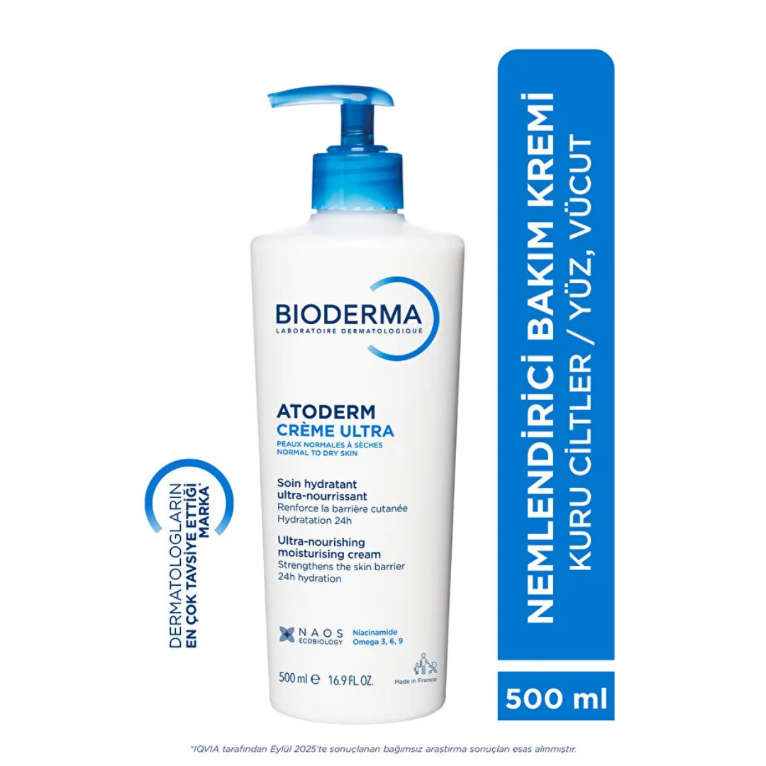 Bioderma Atoderm Cream & ABCDerm Cleansing Gel Duo Set by Beauty Care Bag
