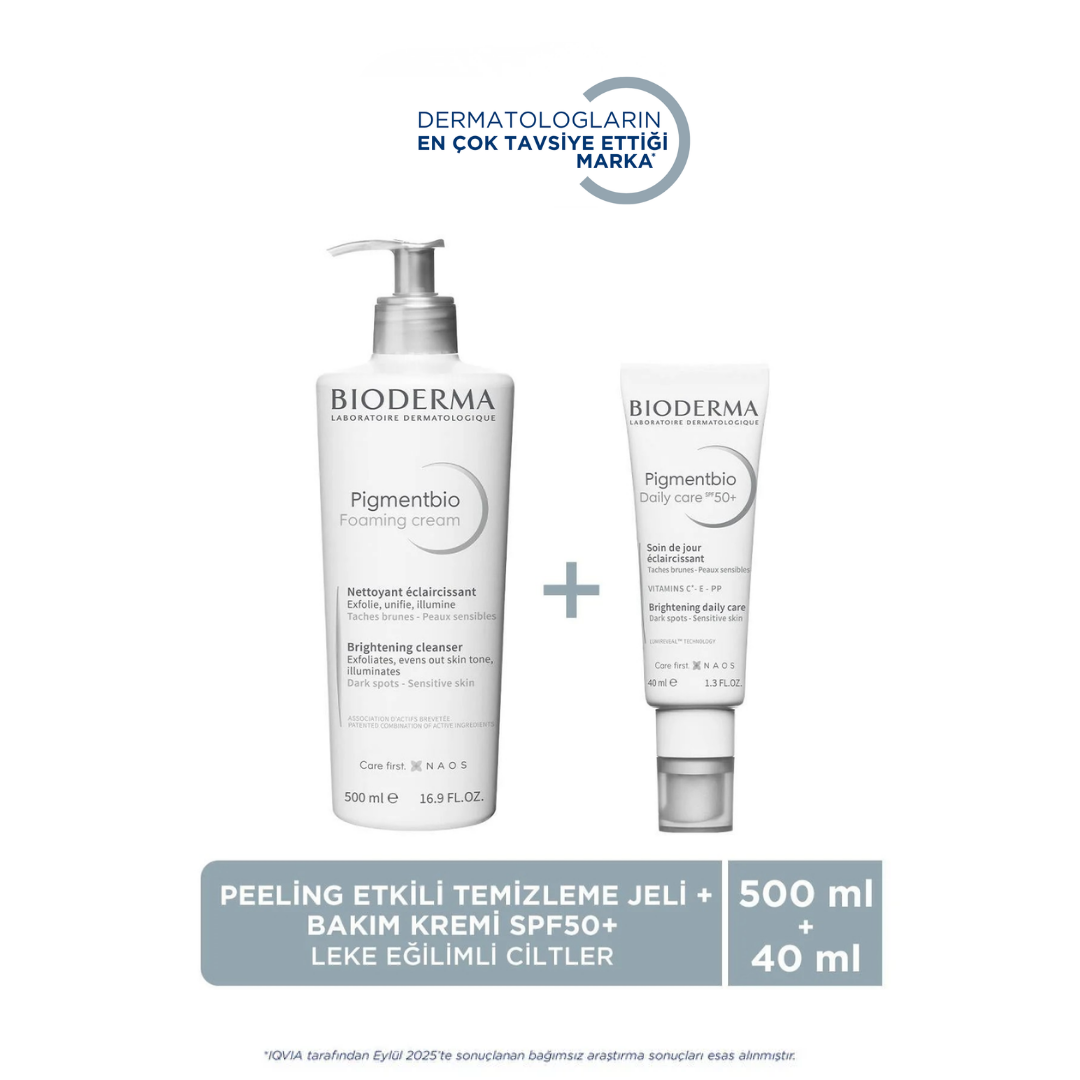 Bioderma Pigmentbio Brightening Cleanser & SPF 50+ Set 540ml by Beauty Care Bag