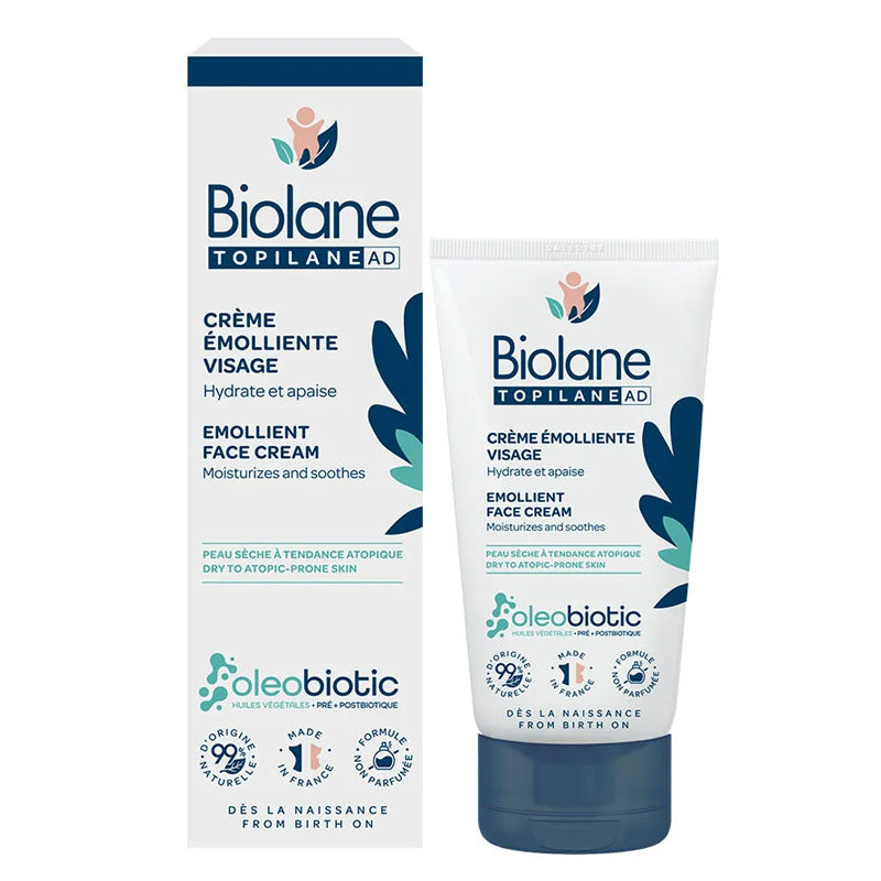 Biolane Topilane AD Emollient Face Cream for Dry Skin 50 ml by Beauty Care Bag