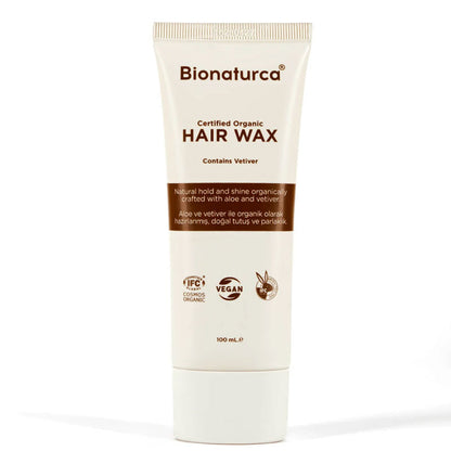 Bionaturca Organic Vetiver Hair Styling Herbal Wax 100 ml by Beauty Care Bag