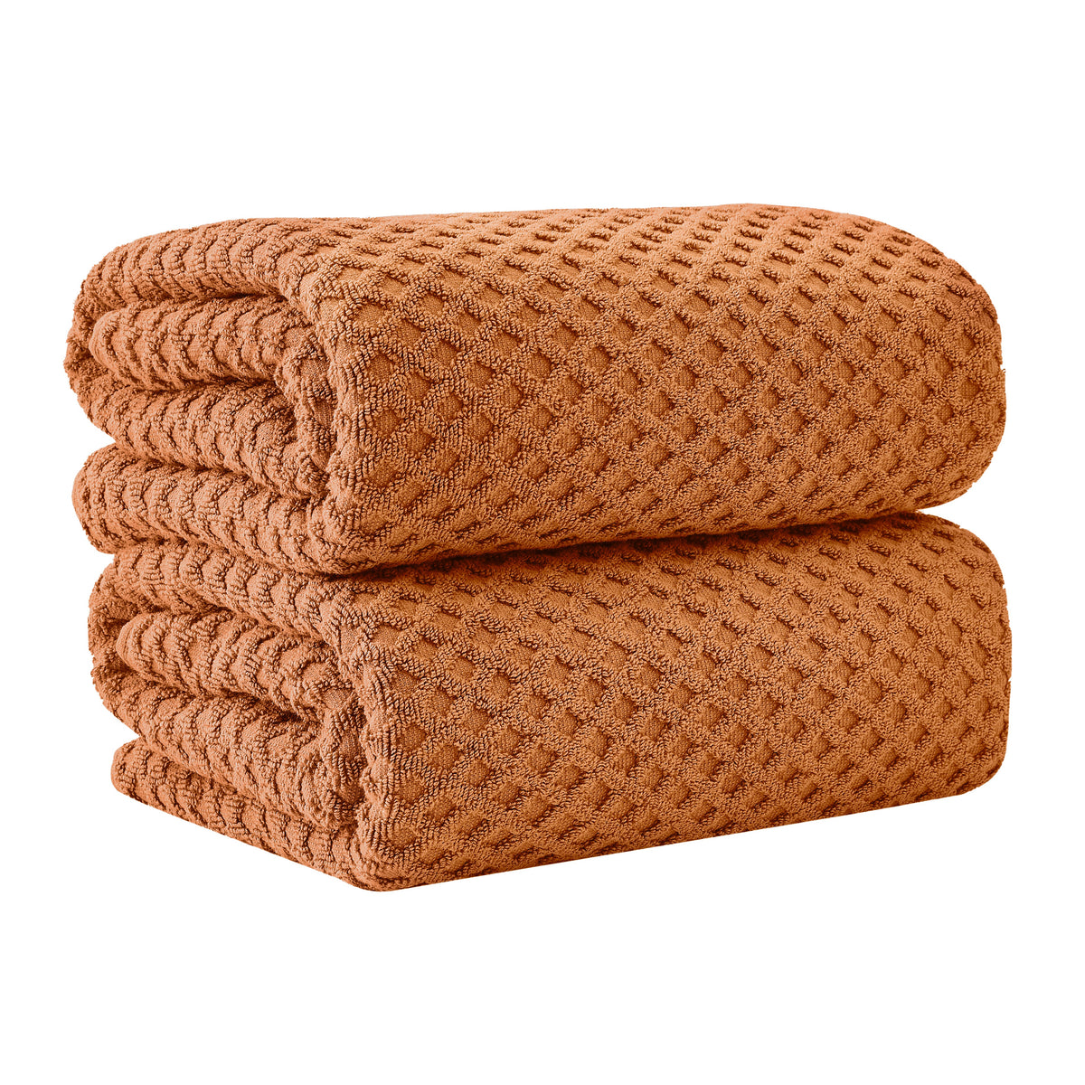 Cotton Diamond Waffle Weave Bath Towel Set - Grayson Collection by Great Bay Home