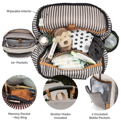 Birch Bag - Diaper Backpack by Parker Baby Co.