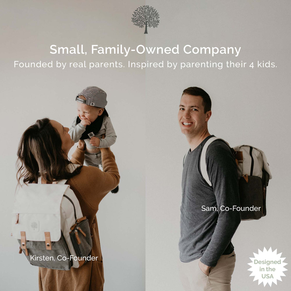 Birch Bag - Diaper Backpack by Parker Baby Co.