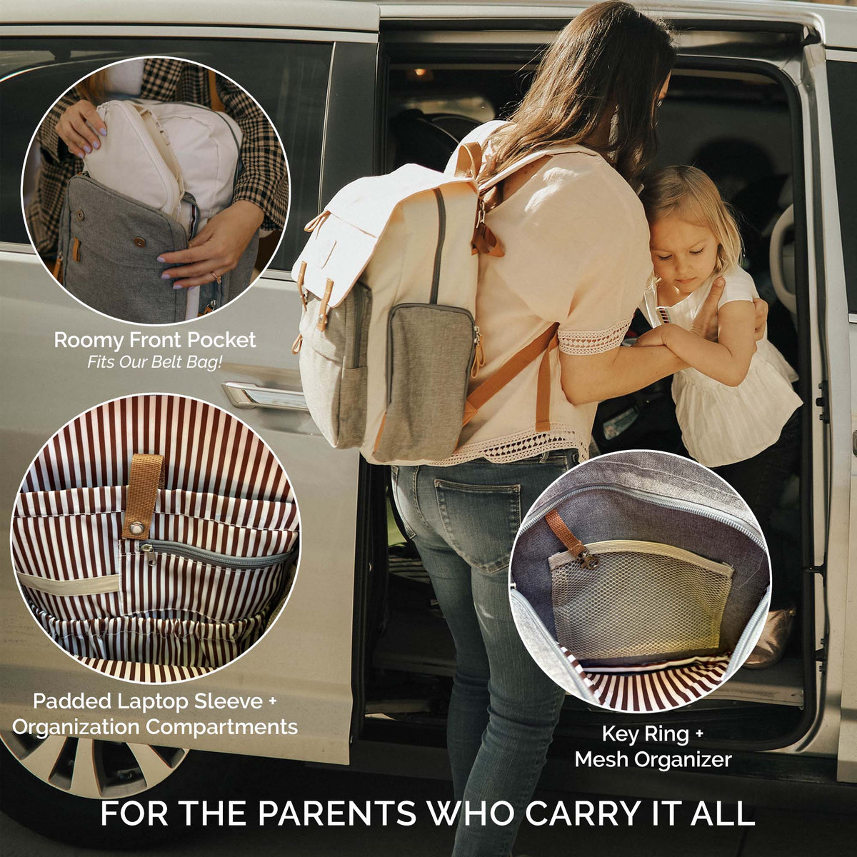 Birch Bag - Diaper Backpack by Parker Baby Co.