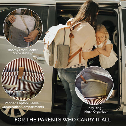Birch Bag - Diaper Backpack by Parker Baby Co.