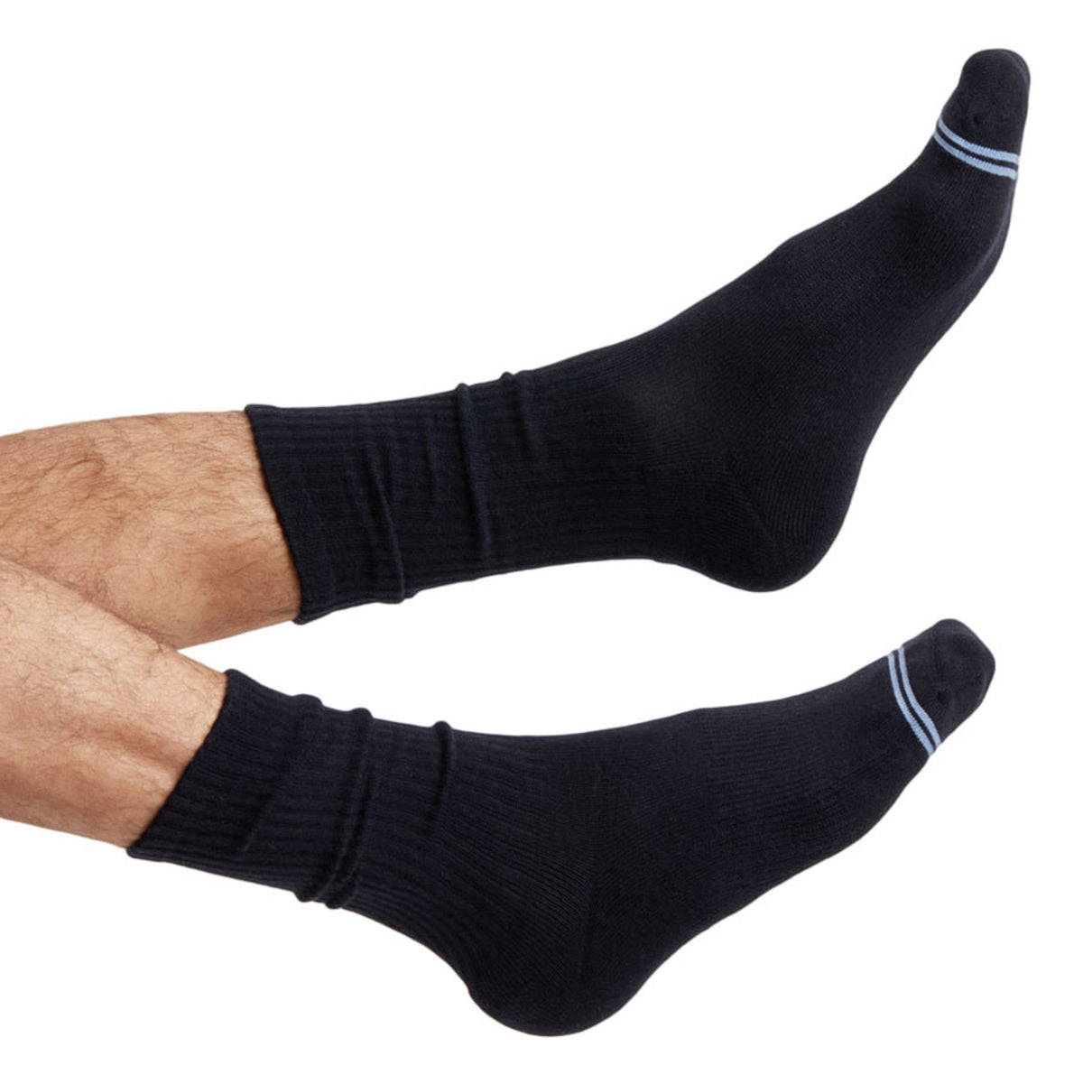 Black Casual Crew Socks 3-PackCasual Crew SocksTorqelo.com