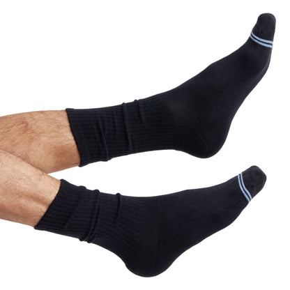 Black Casual Crew Socks 3-PackCasual Crew SocksTorqelo.com