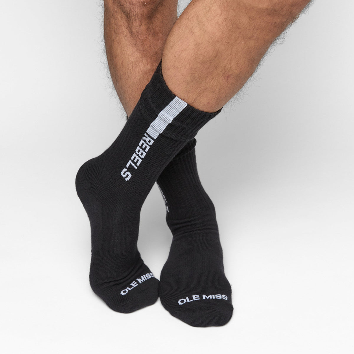 Black Rebels Casual Crew SocksLicensed College SocksTorqelo.com