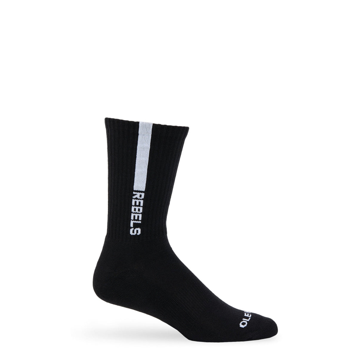 Black Rebels Casual Crew SocksLicensed College SocksTorqelo.com