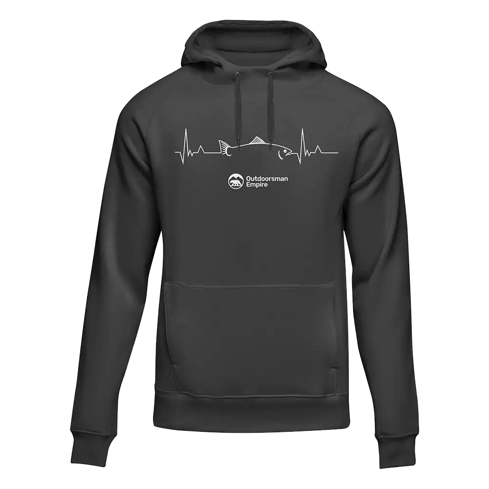 Fishing Cardiogram Unisex Hoodie by Outdoorzees