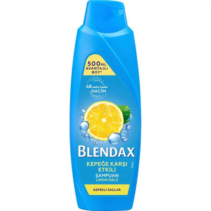 Blendax Lemon Anti-Dandruff Shampoo for Flake-Free Hair 500ml by Beauty Care Bag