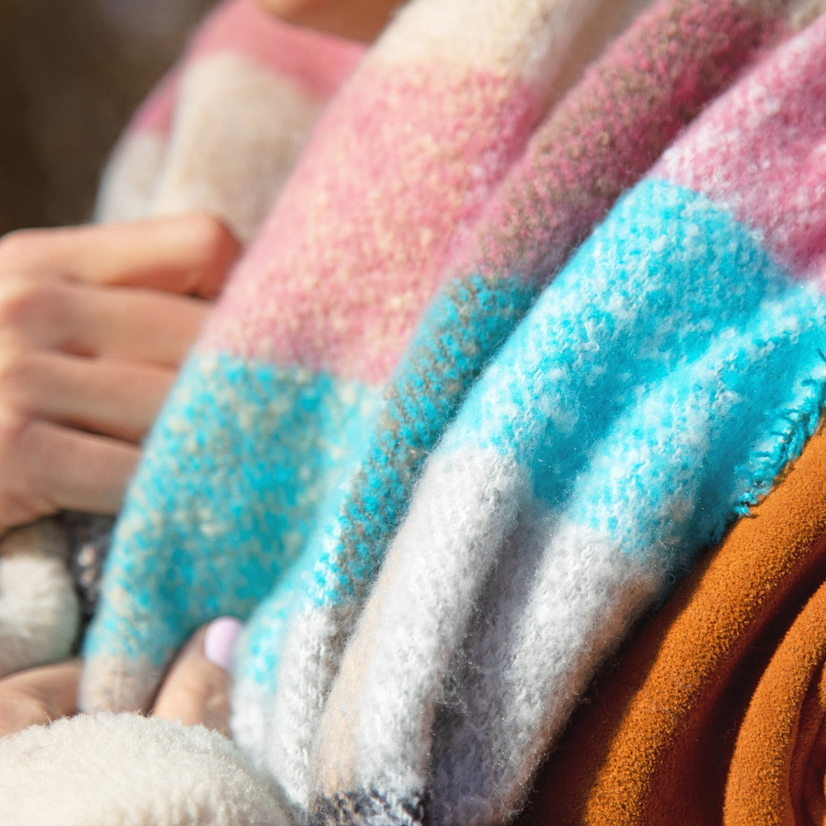 Blocks of Color Chunky ScarfScarves & BandanasTorqelo.com