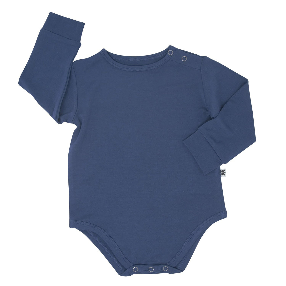 Blue Titan Long Sleeve Bodysuit by Sweet Bamboo