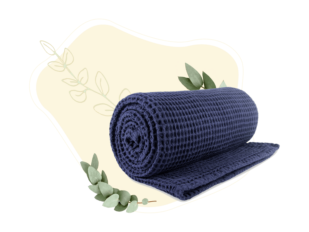 Cotton waffle weave throw – view 4