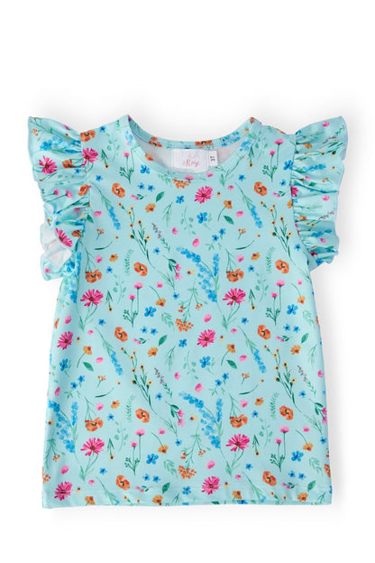 Bluebell Breeze S/S Ruffle TeeRuffle Tee S/STorqelo.com