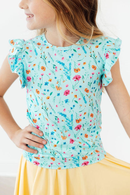 Bluebell Breeze S/S Ruffle TeeRuffle Tee S/STorqelo.com