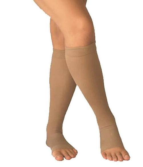 Bluewell Open Toe Knee-High Compression Stockings Size 4 by Beauty Care Bag
