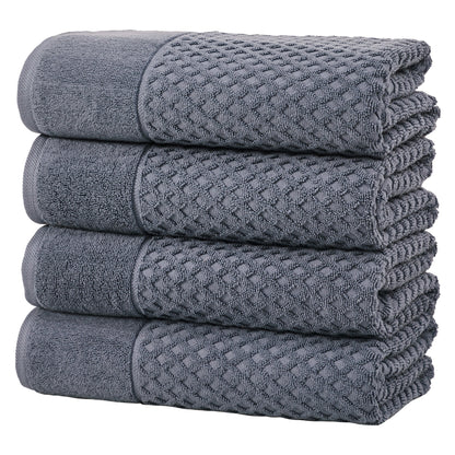Cotton Diamond Waffle Weave Bath Towel Set - Grayson Collection by Great Bay Home