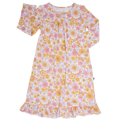 Retro Vintage Flowers Boho Dress by Sweet Bamboo