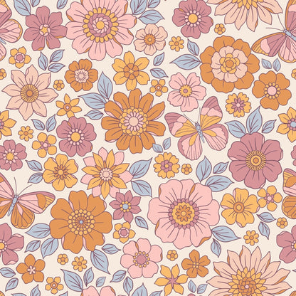 Retro Vintage Flowers Boho Dress by Sweet Bamboo