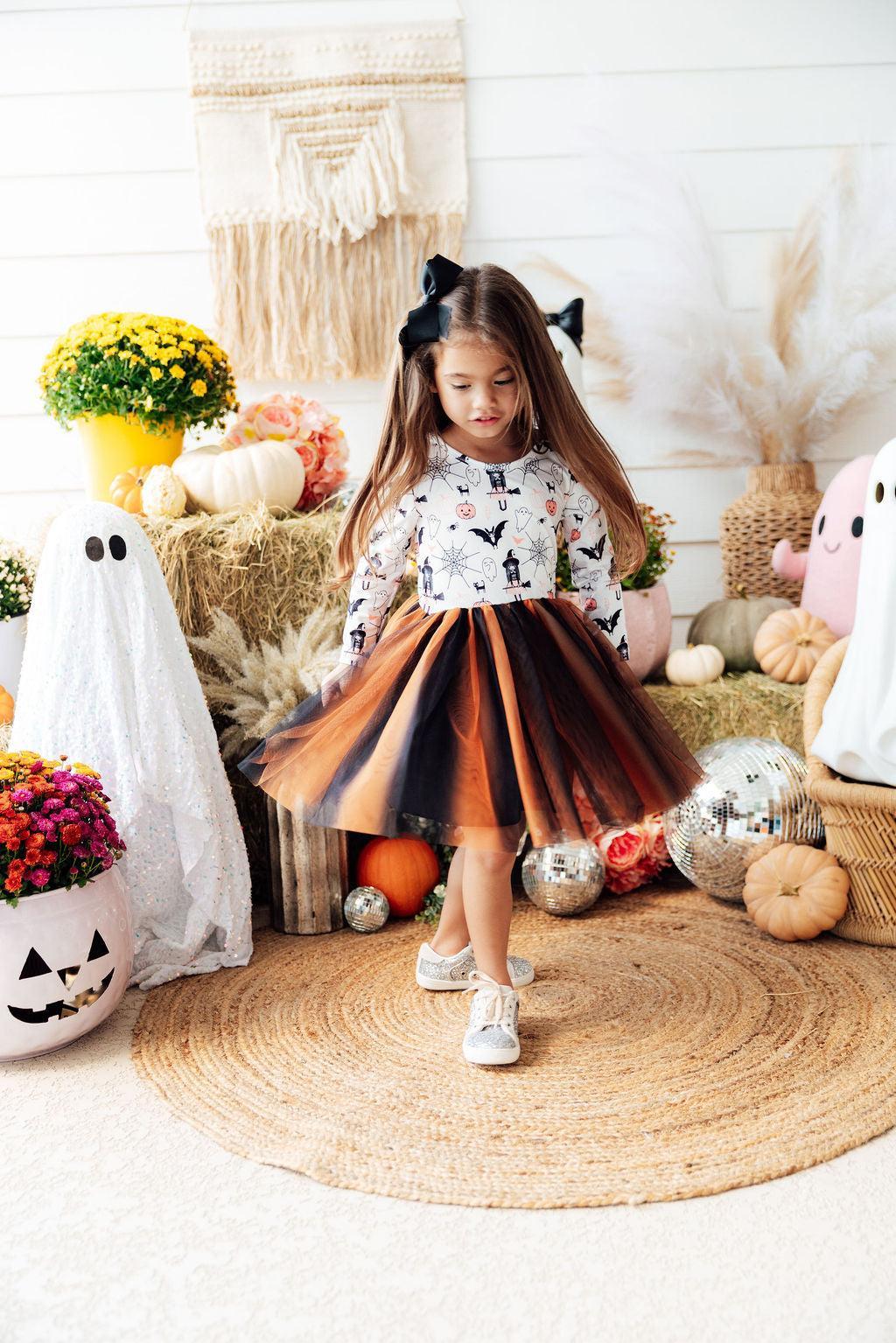 Boo-tiful Halloween L/S Tutu DressTutu Dress L/STorqelo.com