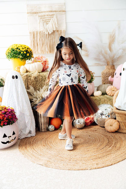 Boo-tiful Halloween L/S Tutu DressTutu Dress L/STorqelo.com