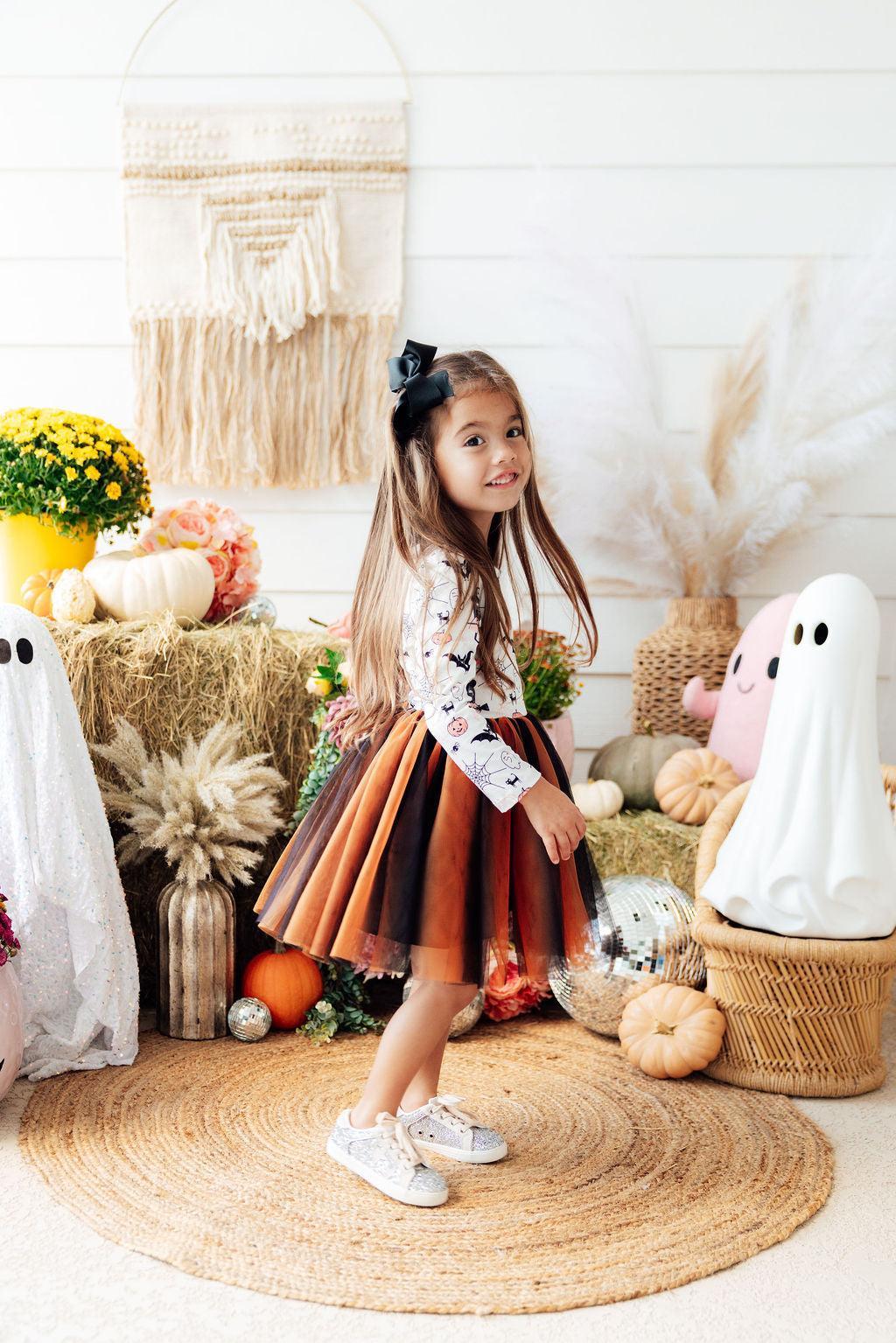 Boo-tiful Halloween L/S Tutu DressTutu Dress L/STorqelo.com