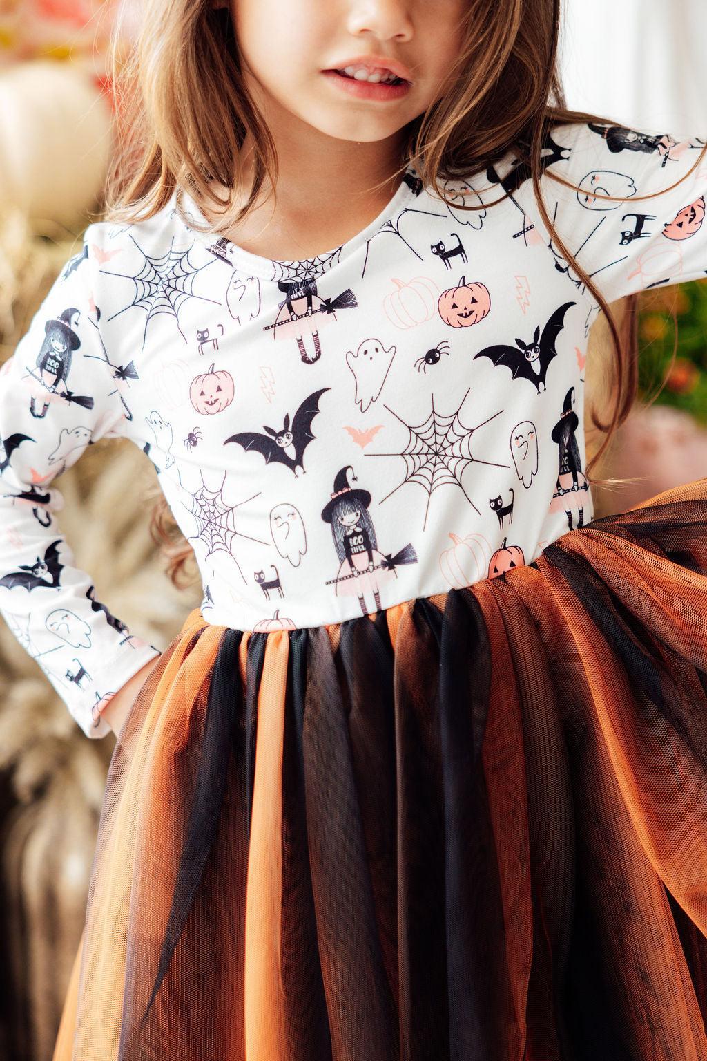 Boo-tiful Halloween L/S Tutu DressTutu Dress L/STorqelo.com